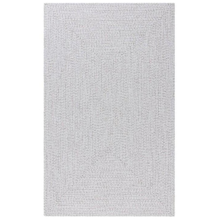 Safavieh 4 x 6 ft. Braided Contemporary Oval Hand Woven Area Rug, Silver & Grey BRD315F-4OV